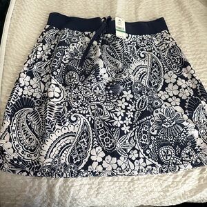 NWT Tommy Bahamma navy & white skirt